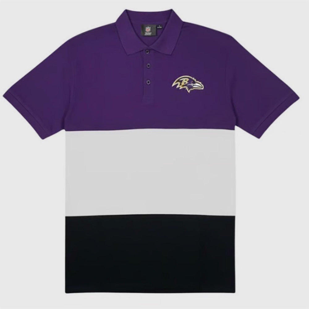 Baltimore‎ Ravens / NFL Rugby Scrum Polo Shirt - NWT Mens XL Multi - #45799-M6